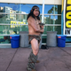 Conan readies his sword.